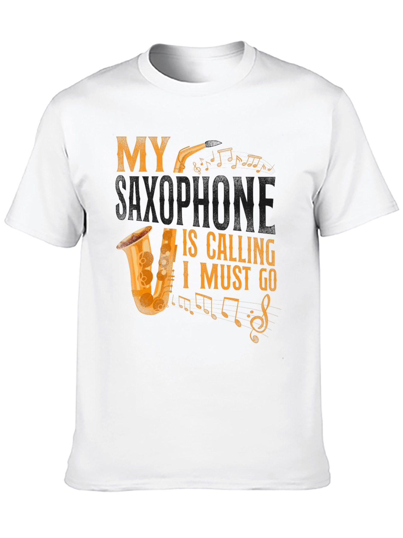 My Saxophone Is Calling Mens Graphic Tee