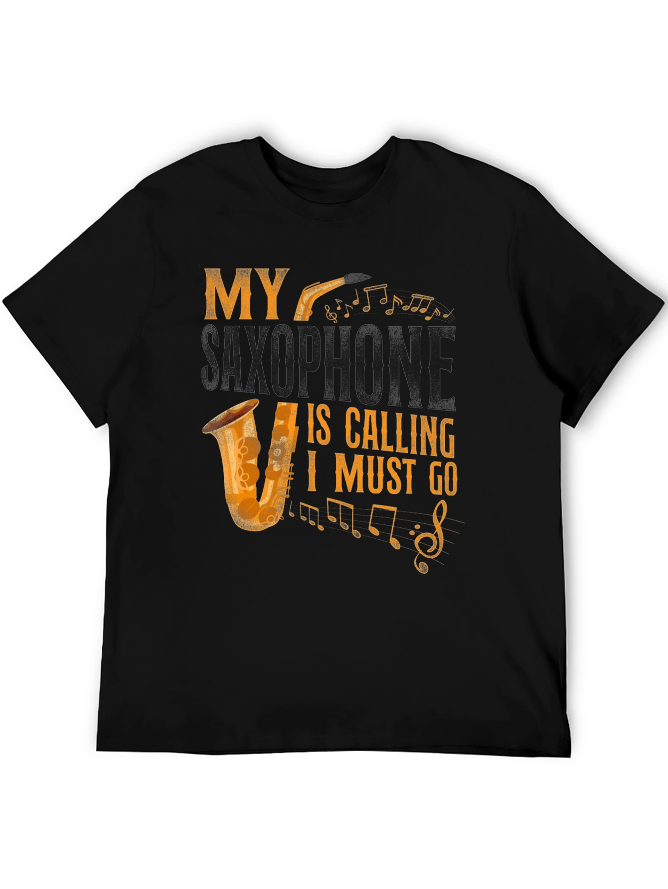My Saxophone Is Calling Mens Graphic Tee