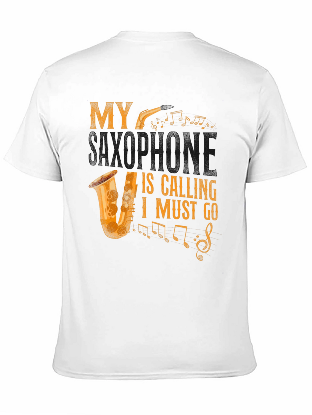 My Saxophone Is Calling Mens Graphic Tee