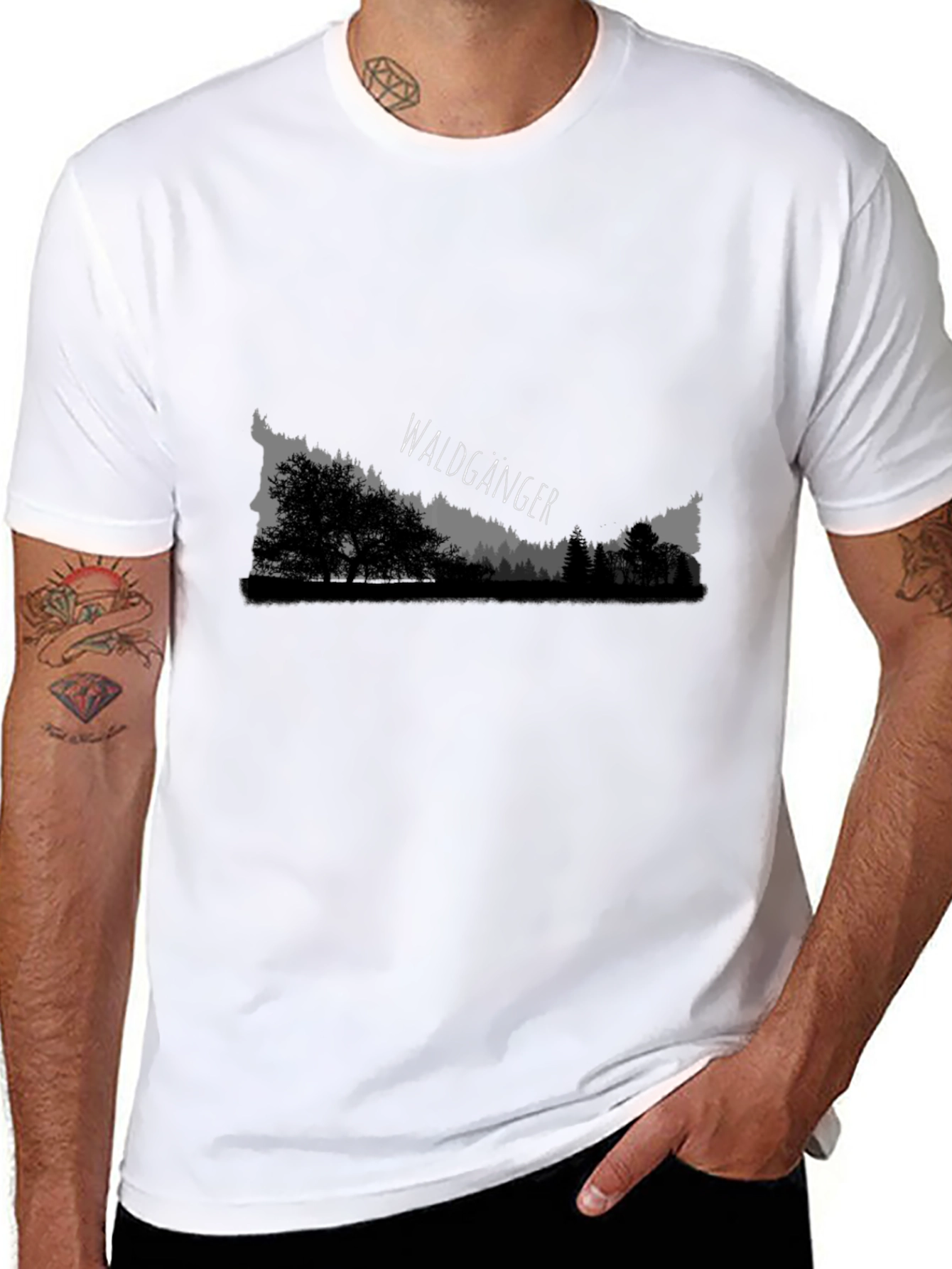 Waldgänger Graphic Tee - Nature Inspired Design