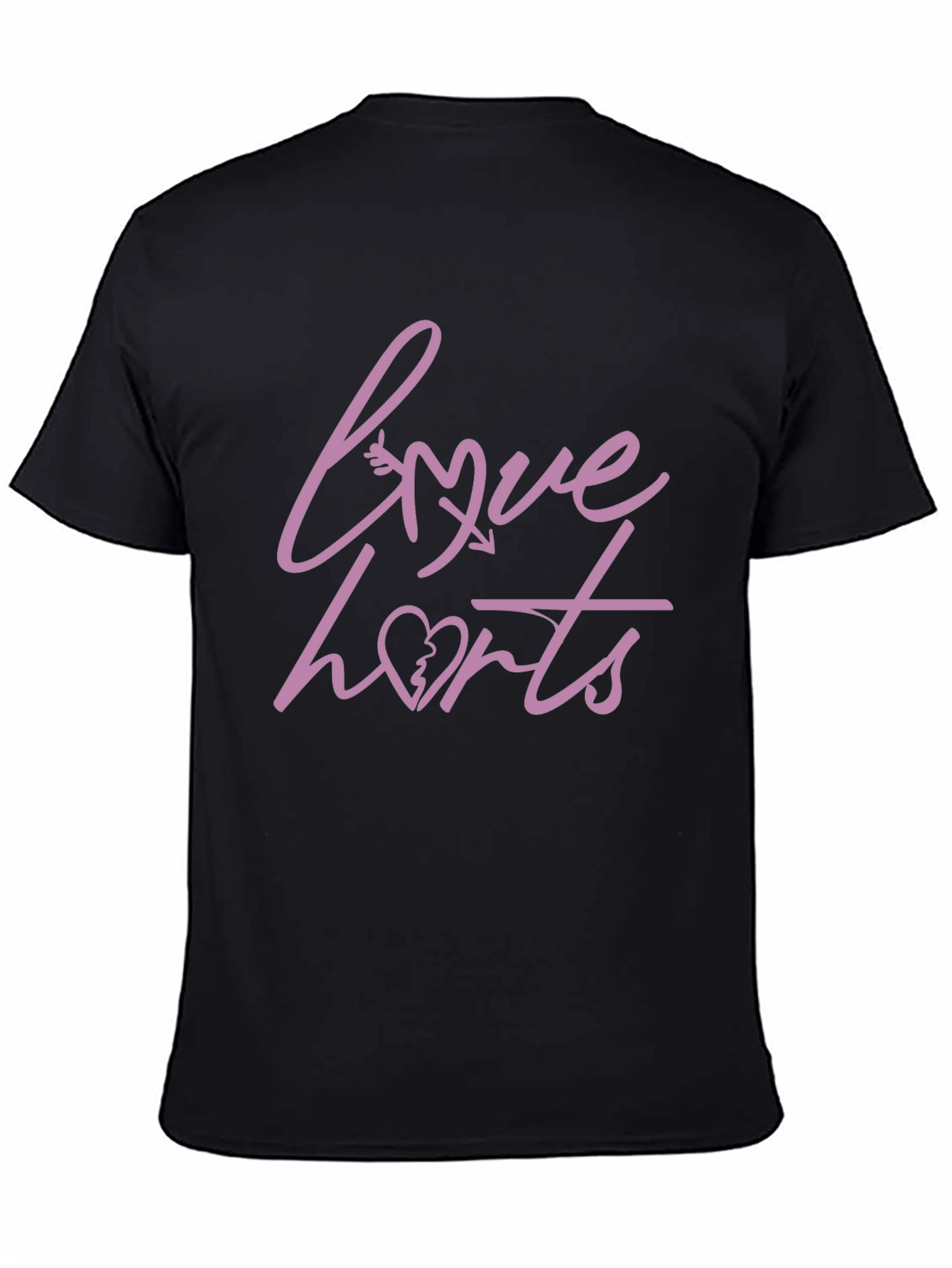 Love Hurts Graphic Tee - Stylish Black T-Shirt