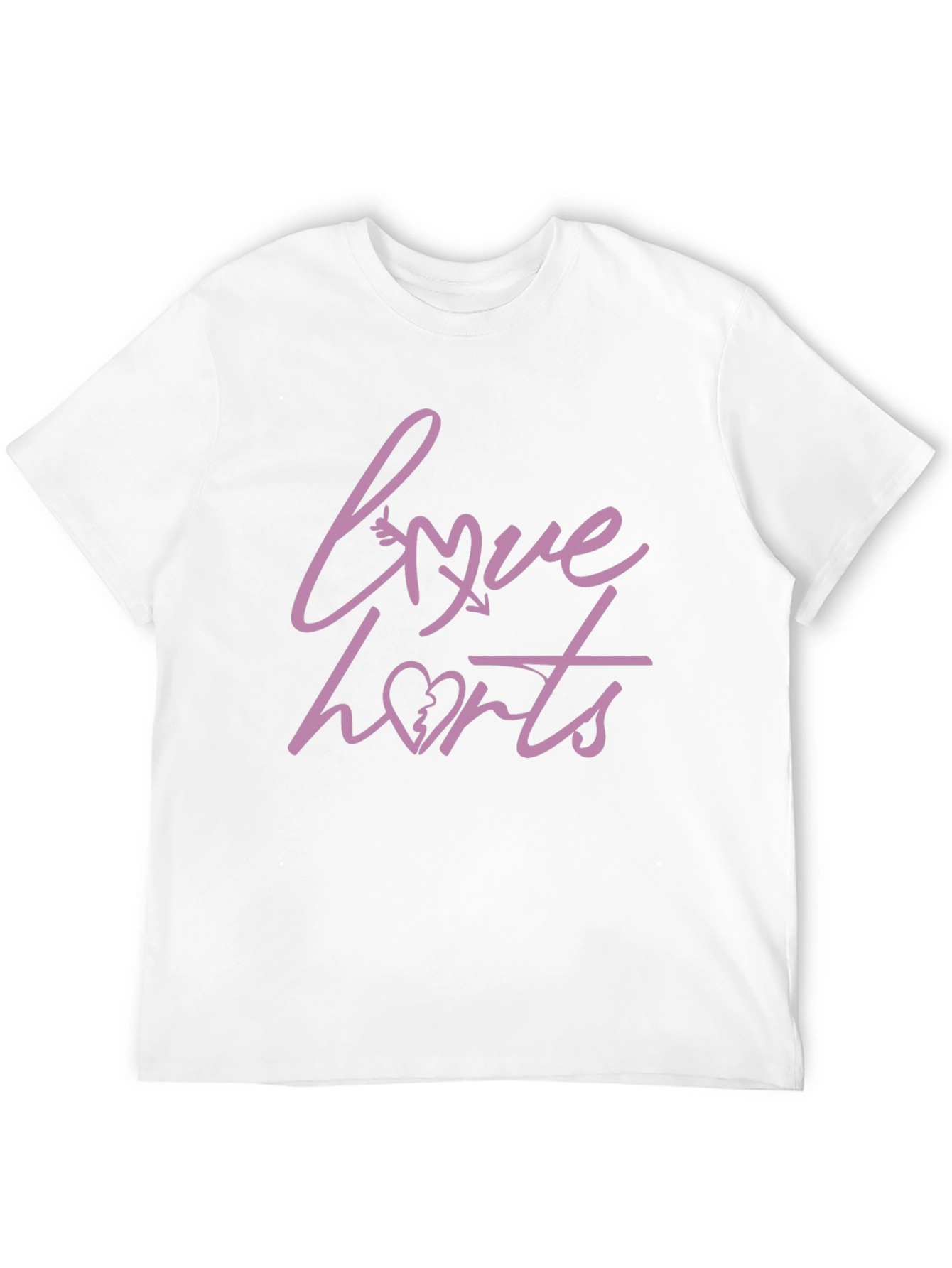 Love Hurts Graphic Tee - Stylish Black T-Shirt