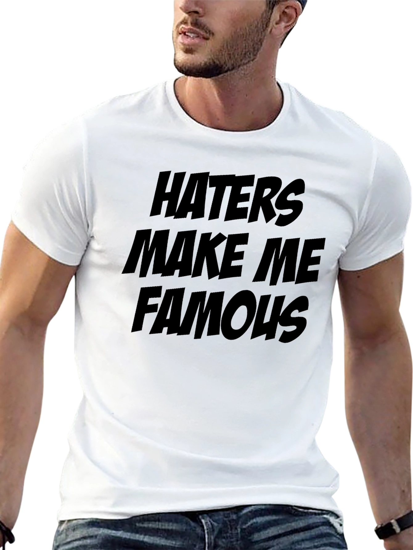 Haters Make Me Famous Black Graphic Tee