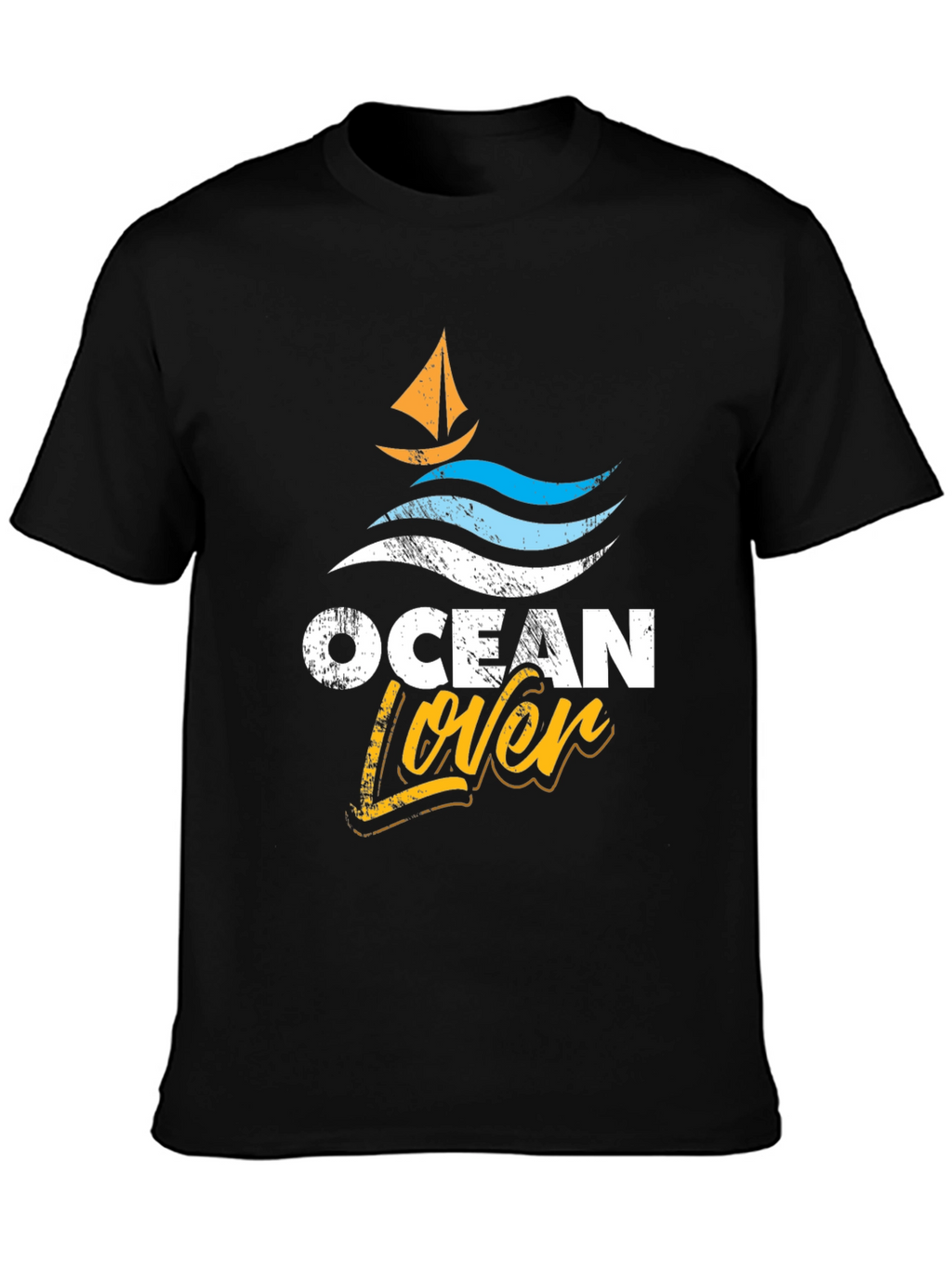 Ocean Lover Graphic Tee - Black