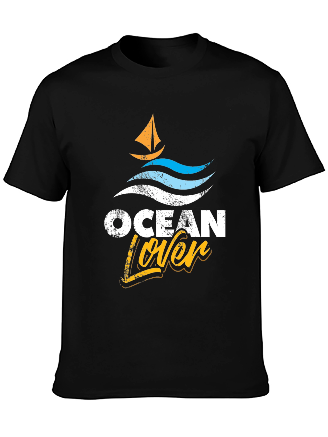Ocean Lover Graphic Tee - Black