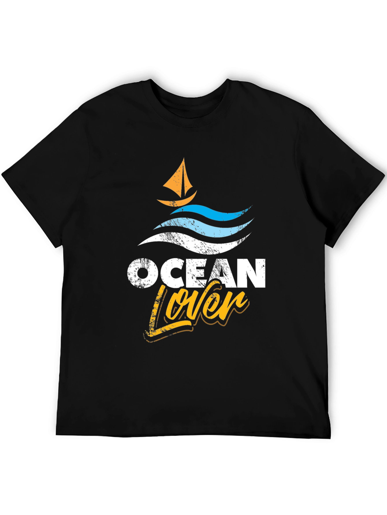 Ocean Lover Graphic Tee - Black