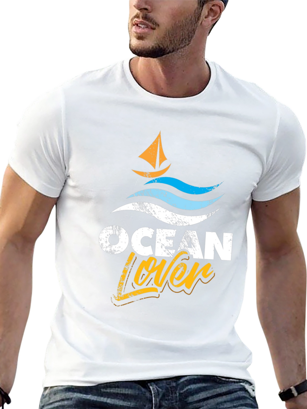 Ocean Lover Graphic Tee - Black