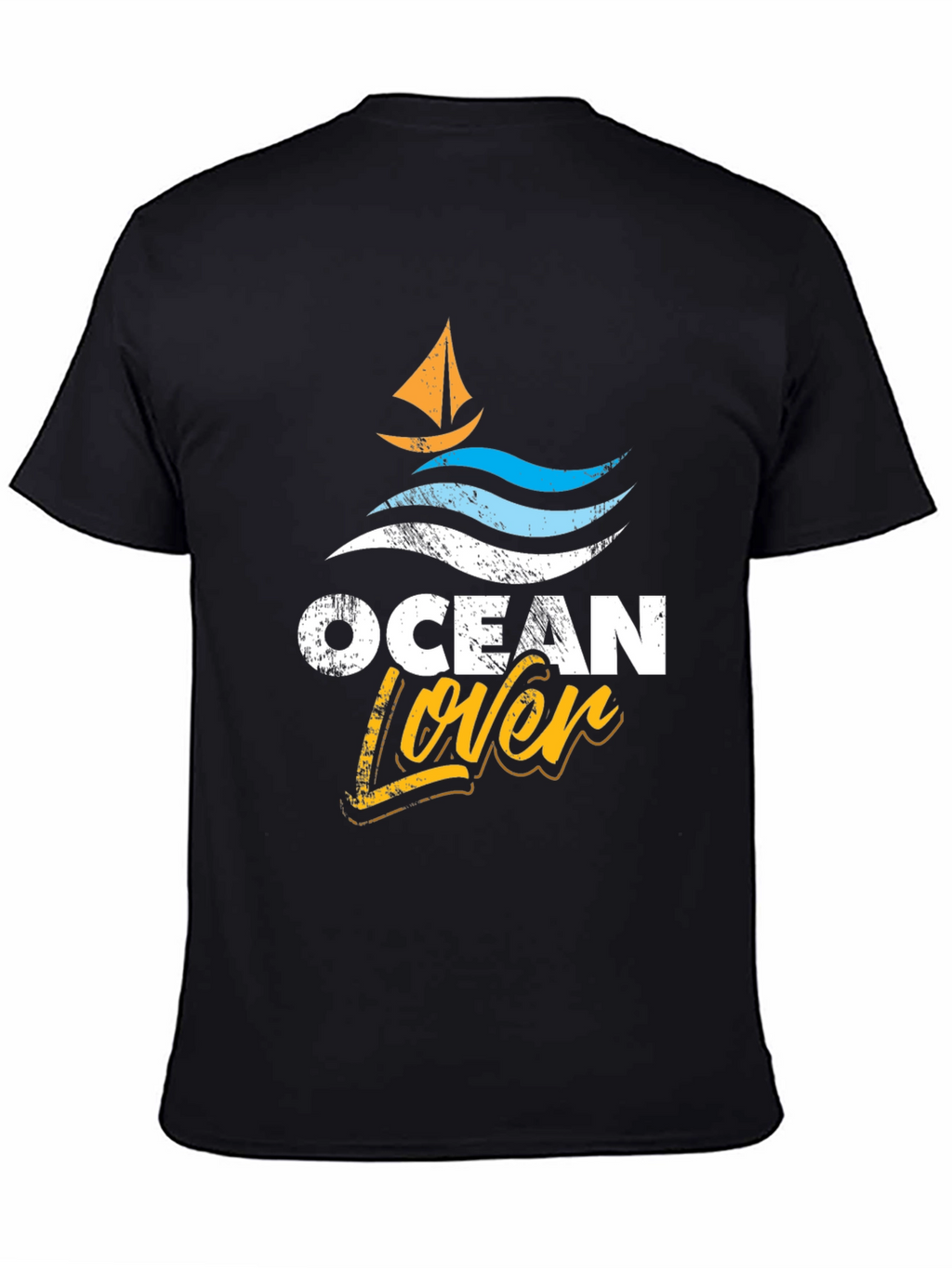 Ocean Lover Graphic Tee - Black