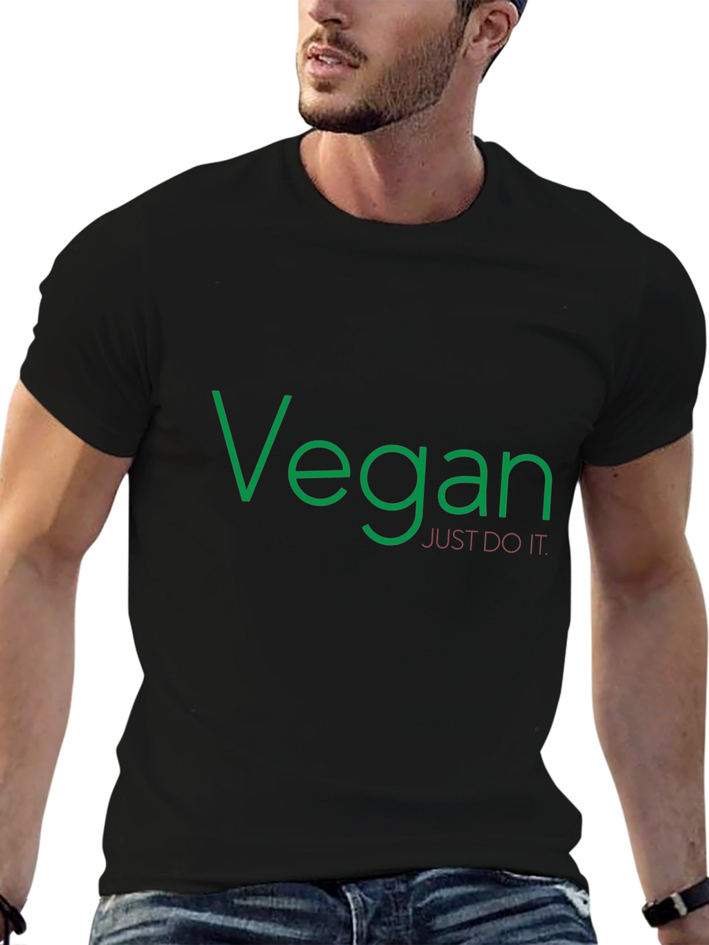 Vegan Just Do It Black T-Shirt