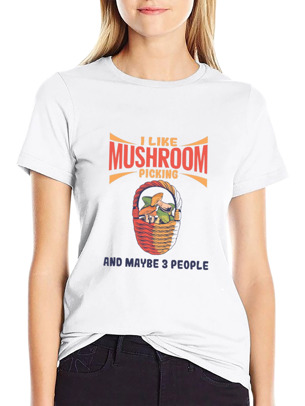 Mushroom Picking Graphic T-Shirt -  Funny Nature Lover Tee