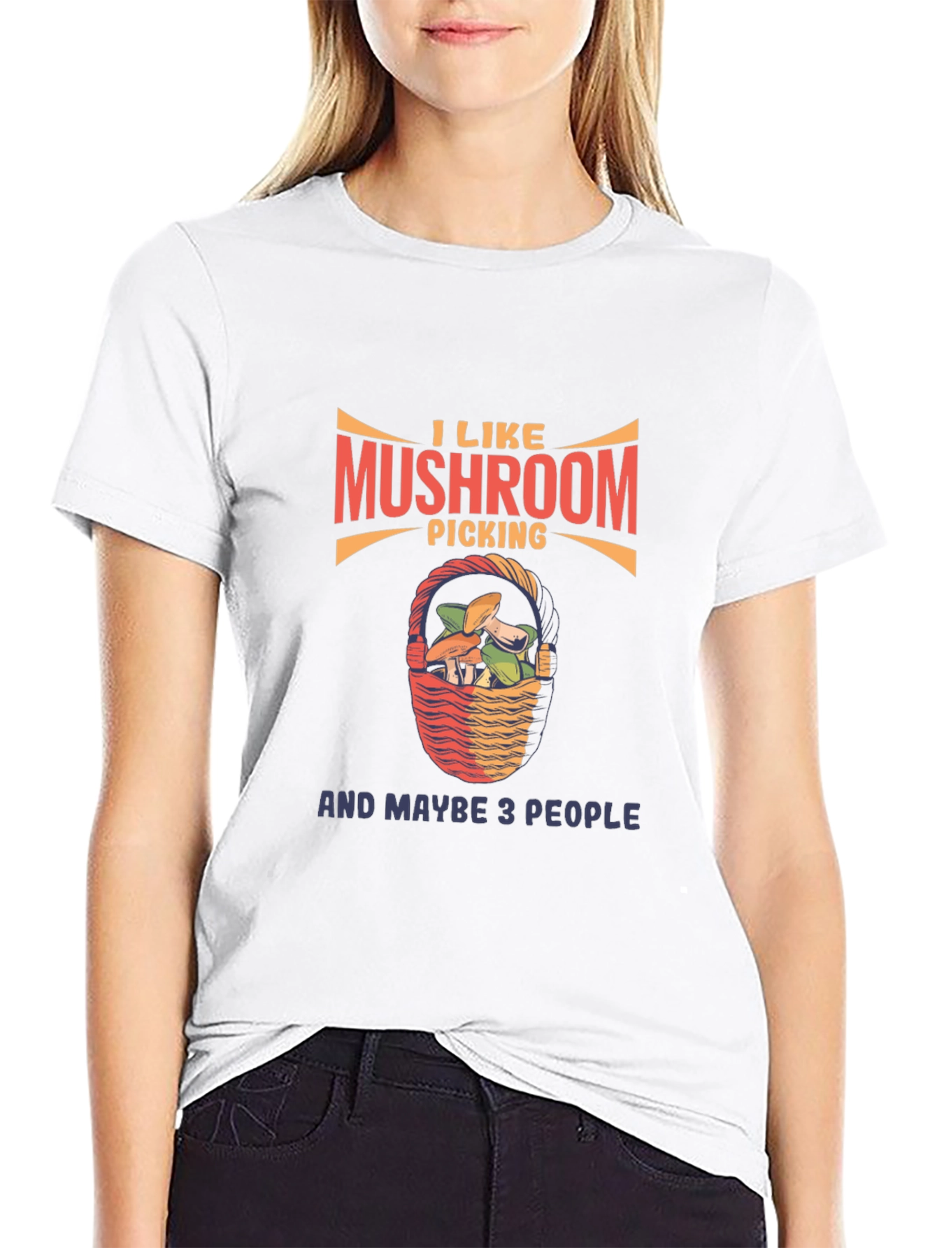 Mushroom Picking Graphic T-Shirt -  Funny Nature Lover Tee