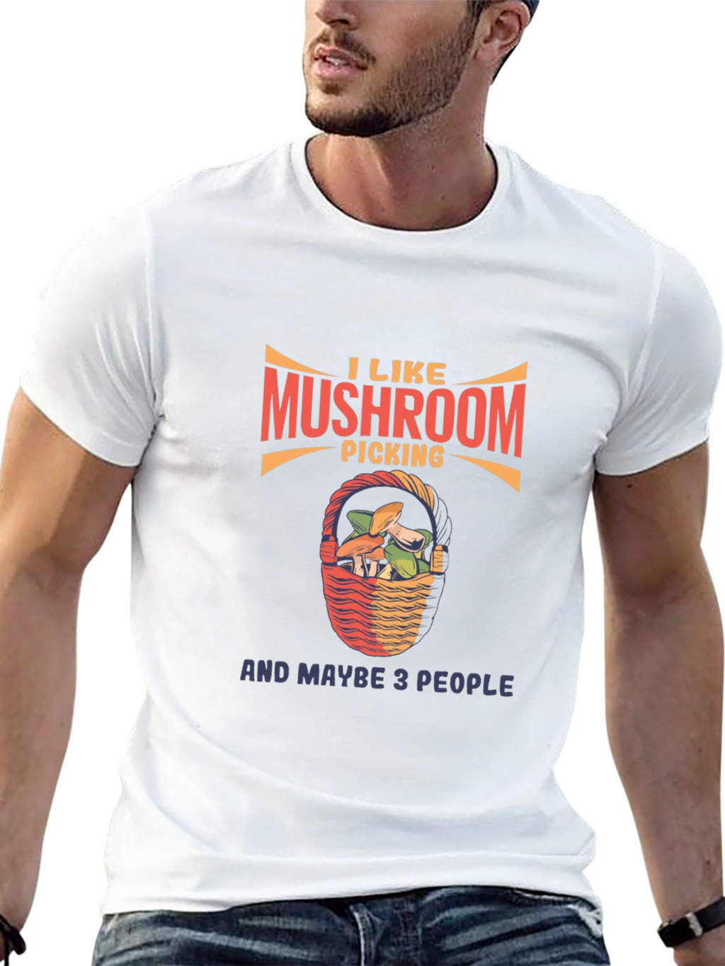 Mushroom Picking Graphic T-Shirt -  Funny Nature Lover Tee
