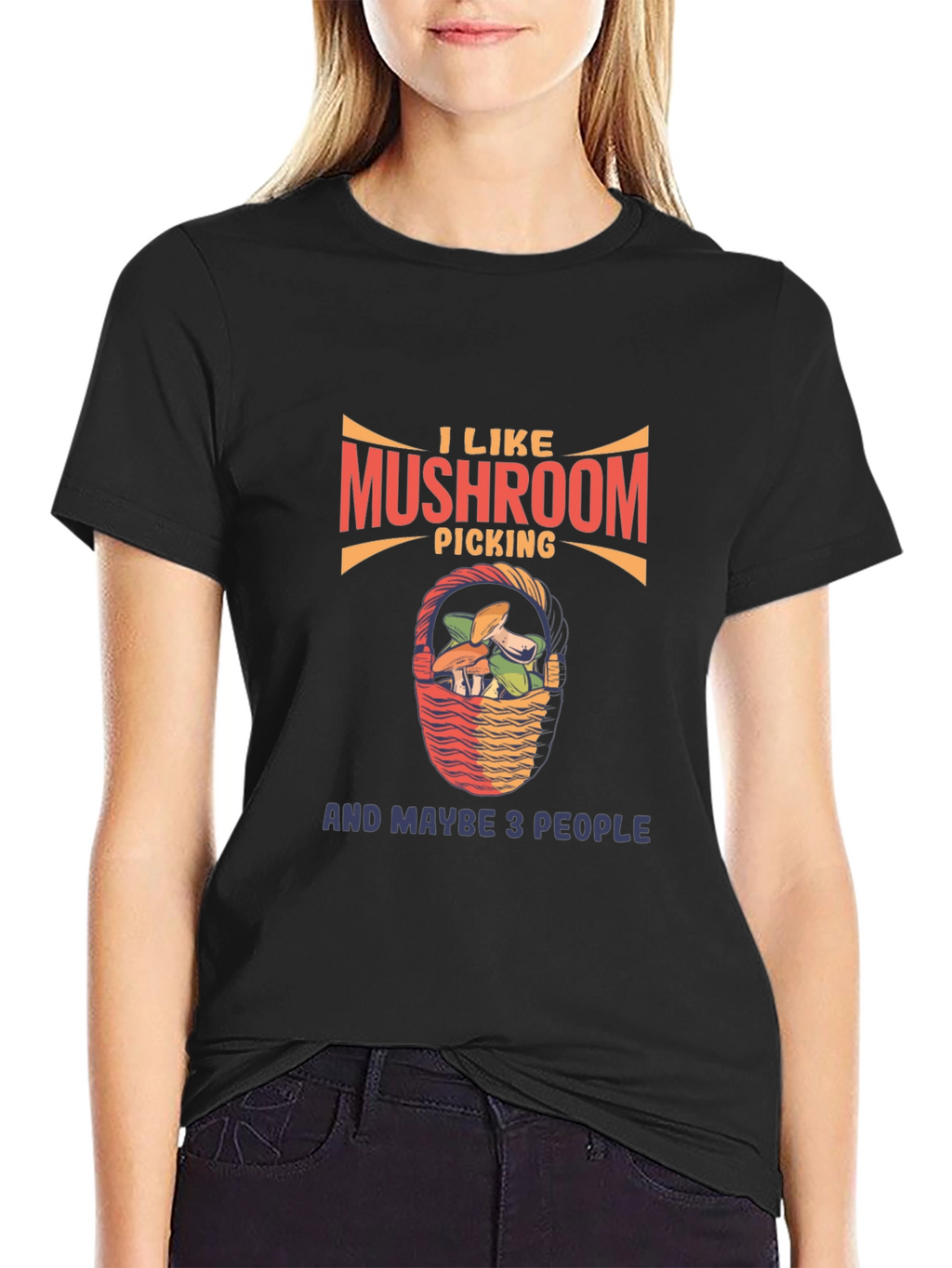 Mushroom Picking Graphic T-Shirt -  Funny Nature Lover Tee