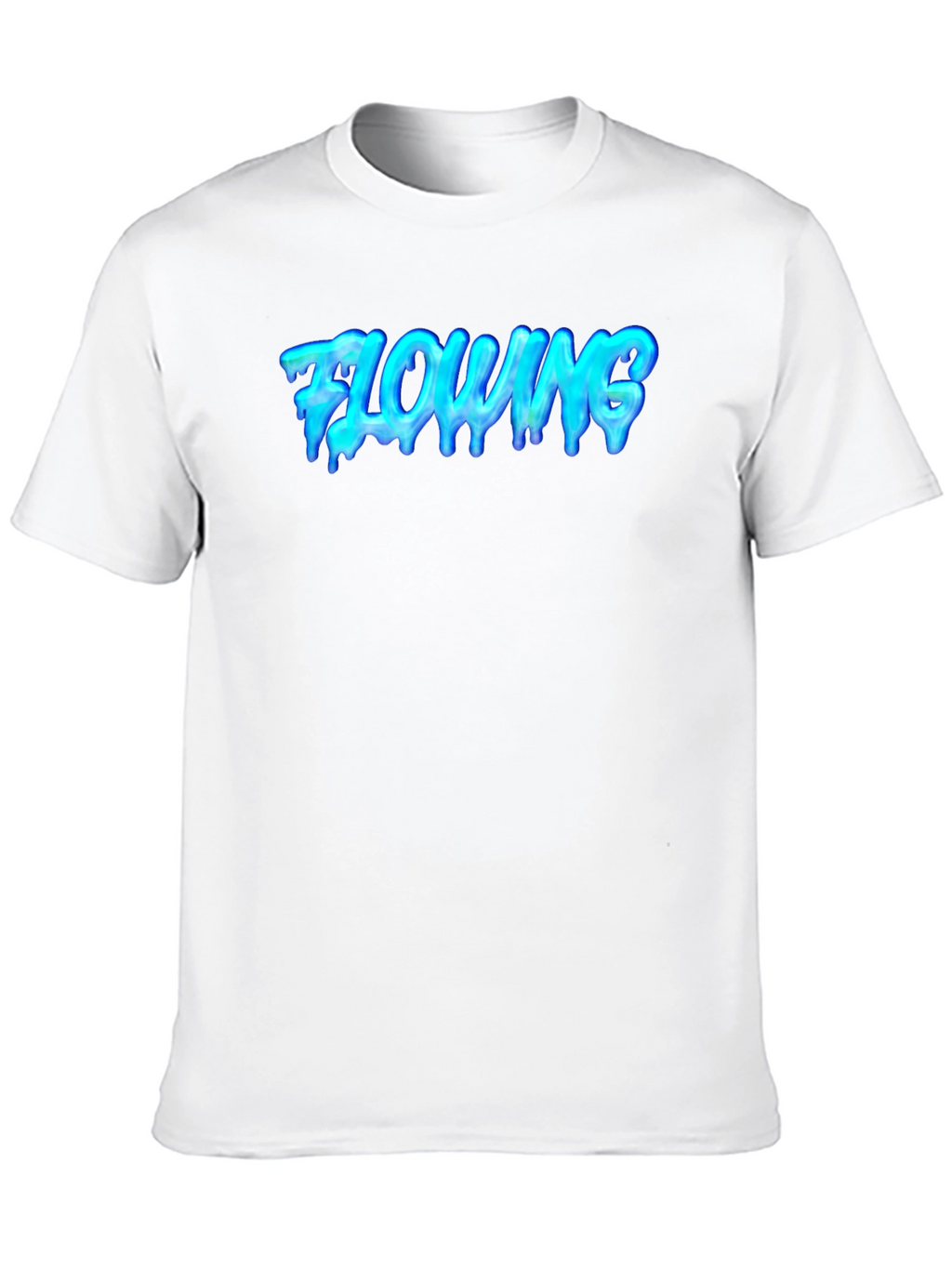 Flowing Graphic Tee - Cool Black T-Shirt