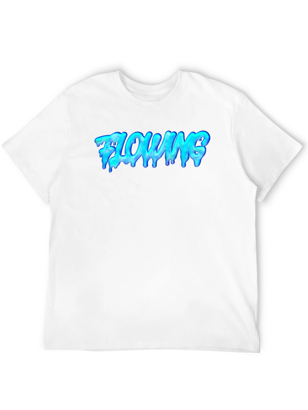 Flowing Graphic Tee - Cool Black T-Shirt
