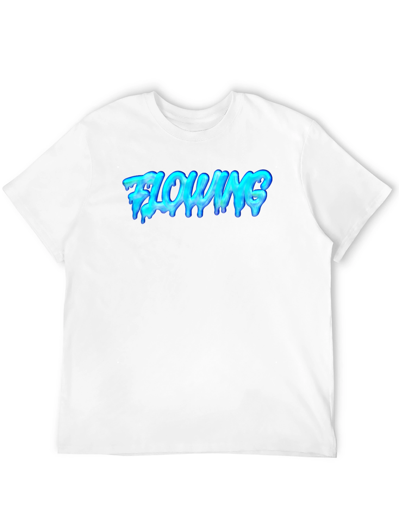 Flowing Graphic Tee - Cool Black T-Shirt
