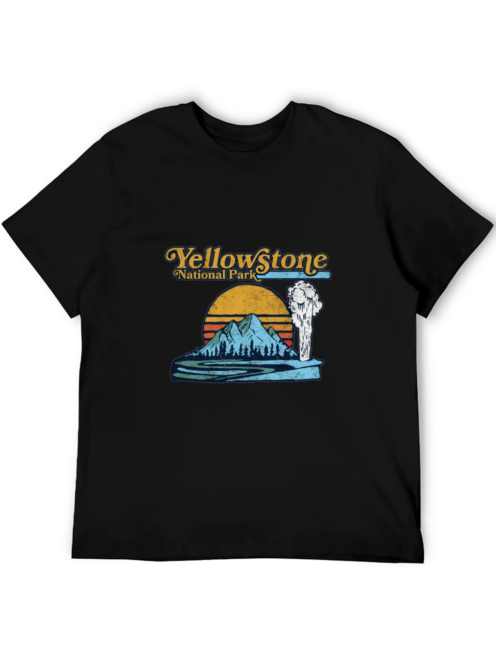 Yellowstone National Park Graphic Tee - Black