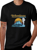 Yellowstone National Park Graphic Tee - Black