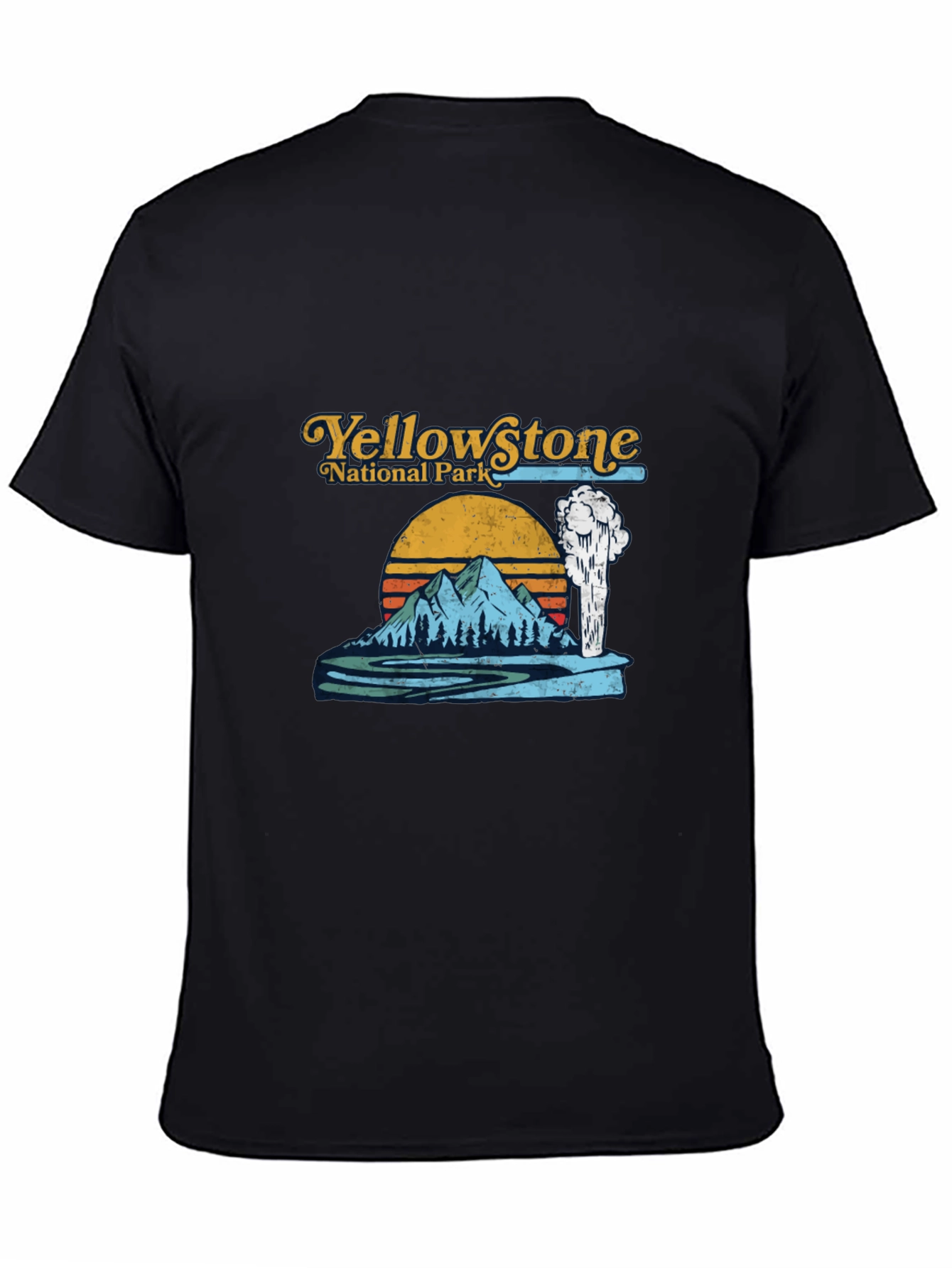 Yellowstone National Park Graphic Tee - Black