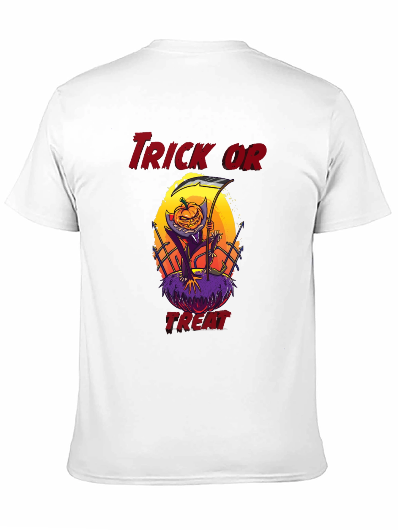Halloween Trick or Treat Pumpkin Reaper T-Shirt