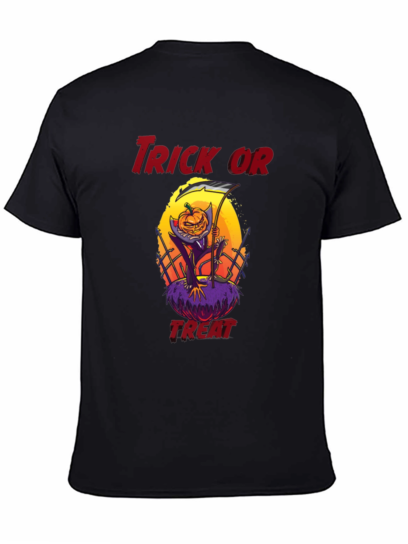 Halloween Trick or Treat Pumpkin Reaper T-Shirt
