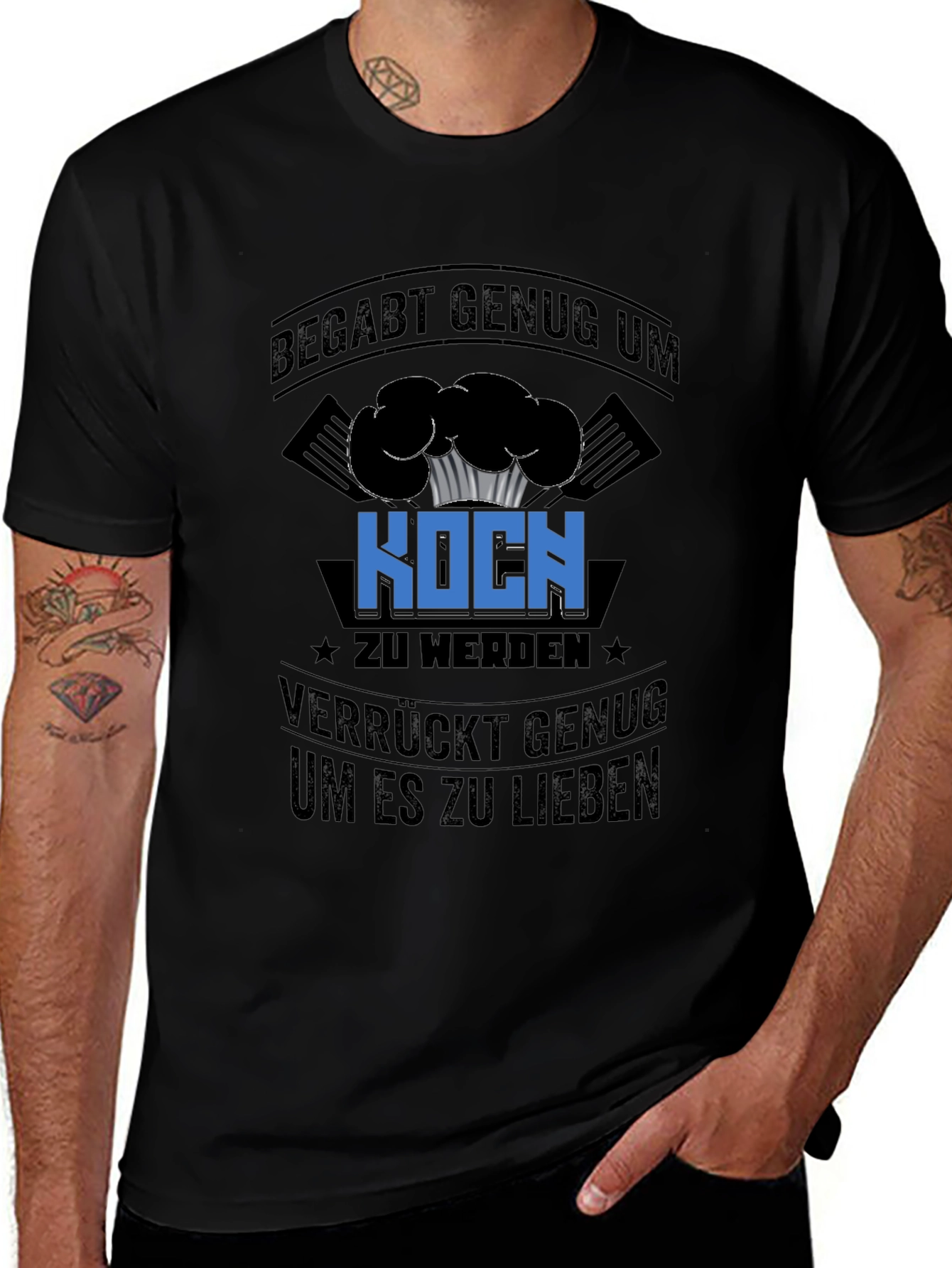 Funny Cook T-Shirt - Talented and Crazy Chef