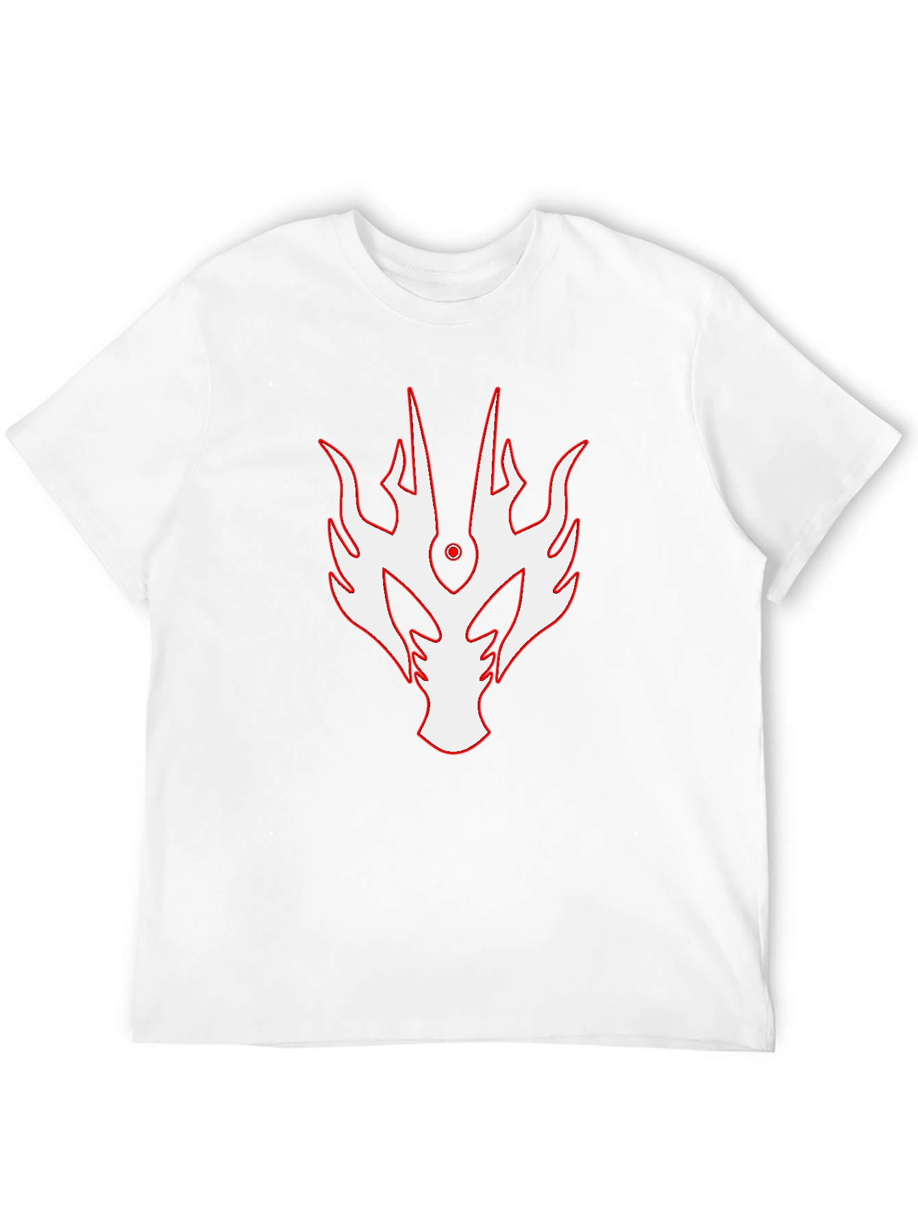 Dragon Crest Graphic Tee - Black Cotton Blend Shirt