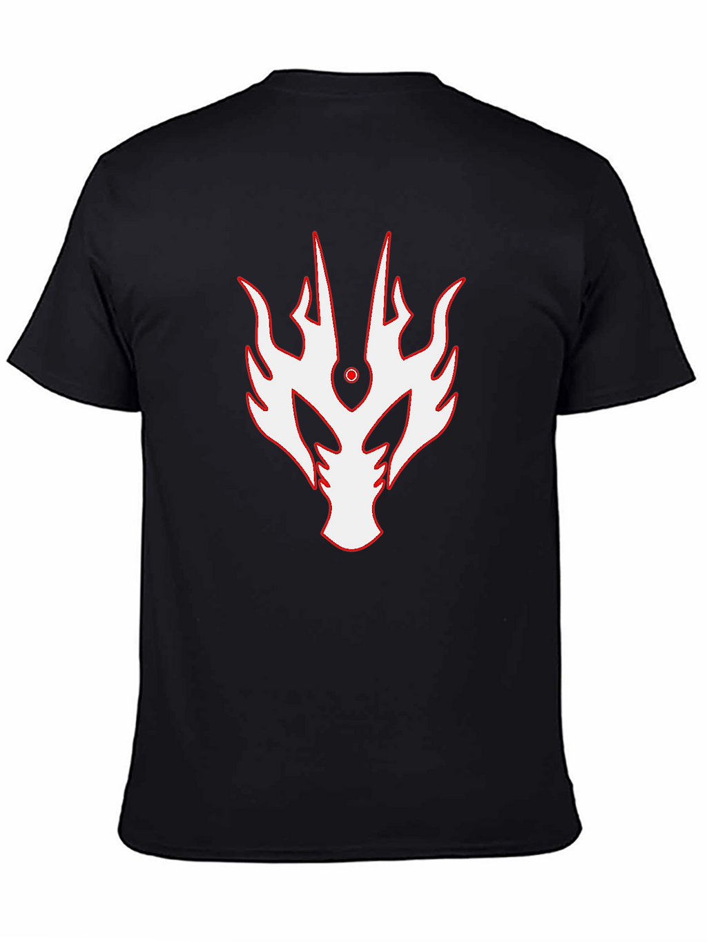 Dragon Crest Graphic Tee - Black Cotton Blend Shirt