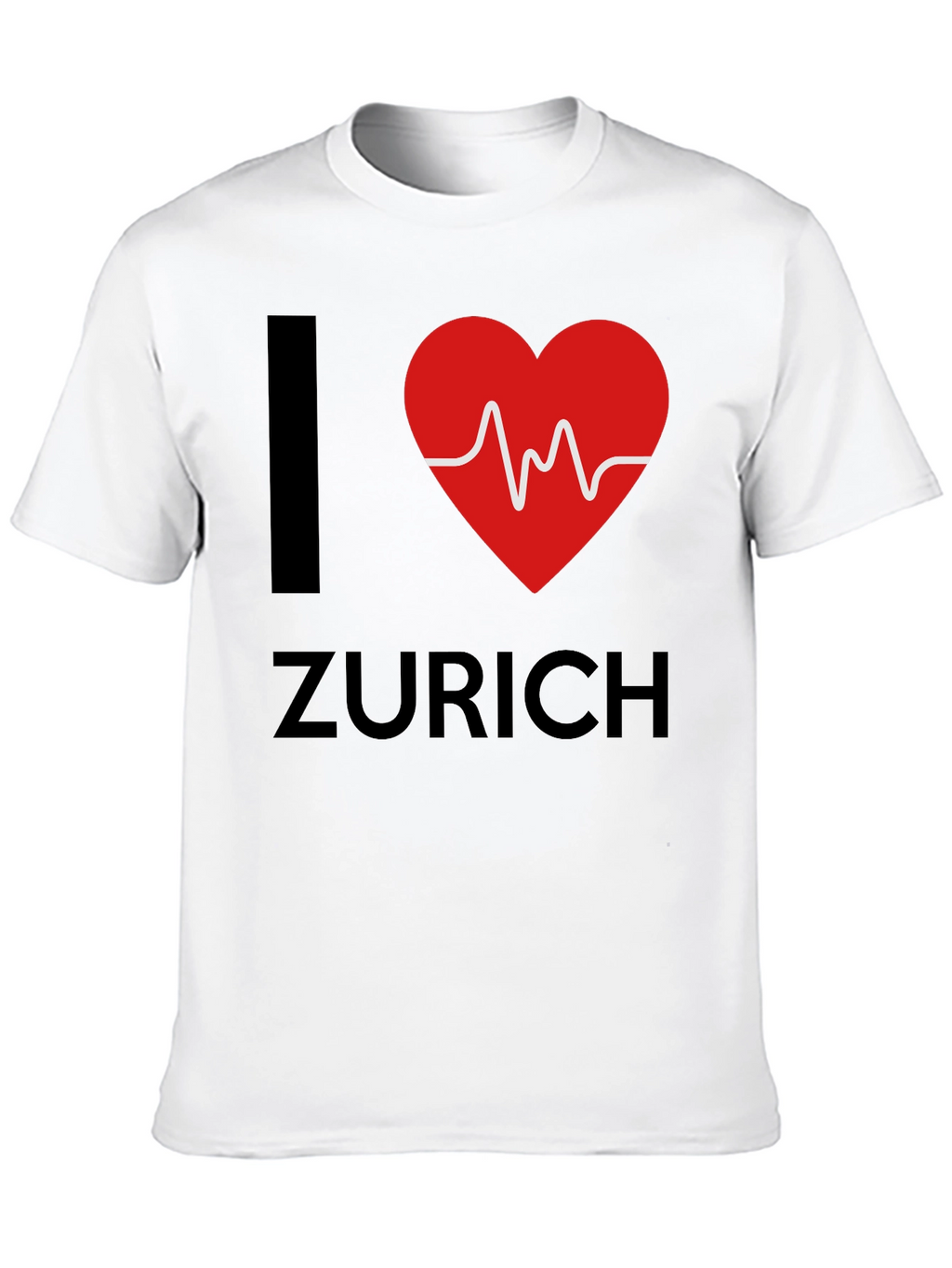 I Heart Zurich Tee - Stylish Black Cotton T-Shirt