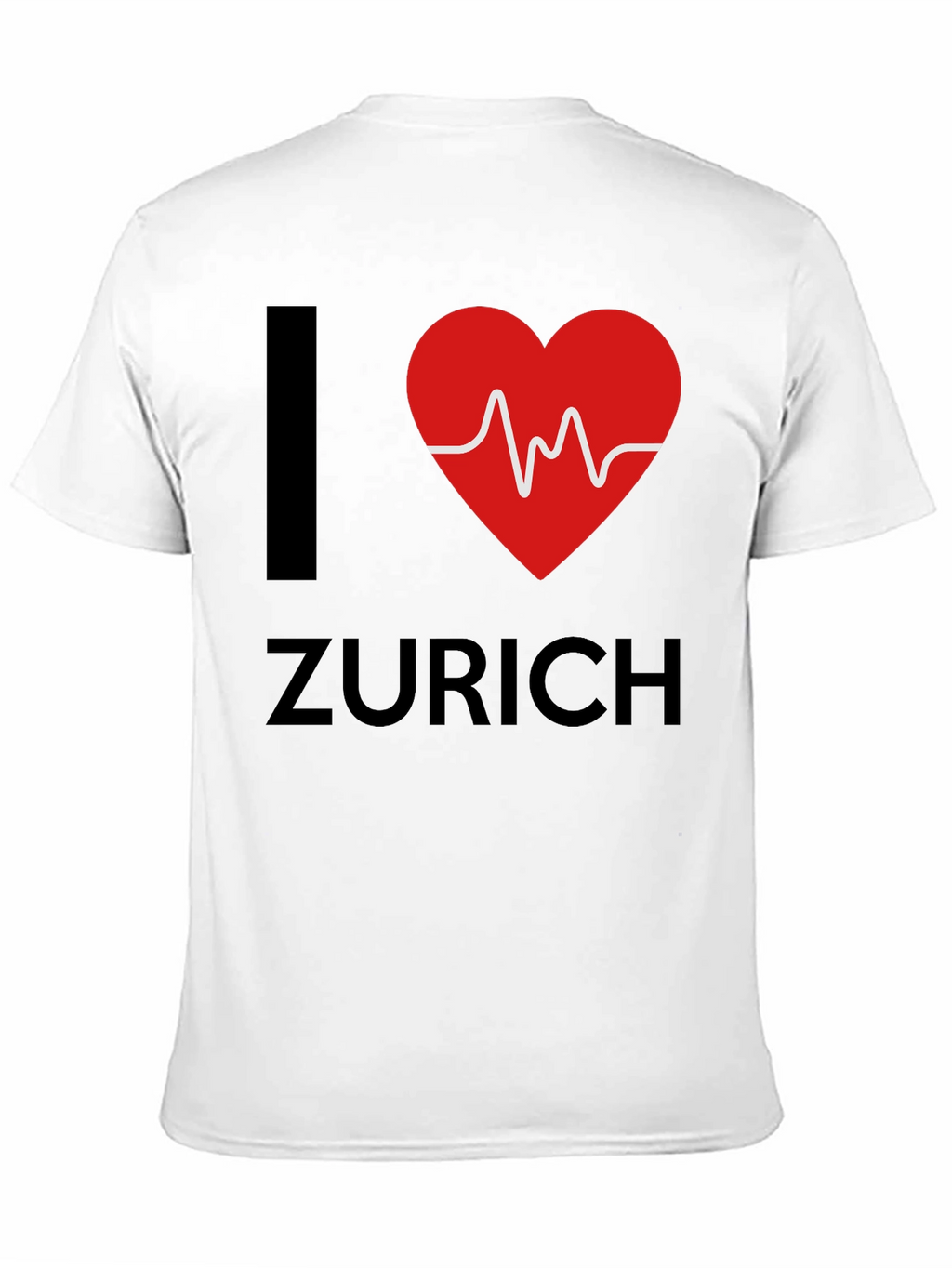 I Heart Zurich Tee - Stylish Black Cotton T-Shirt