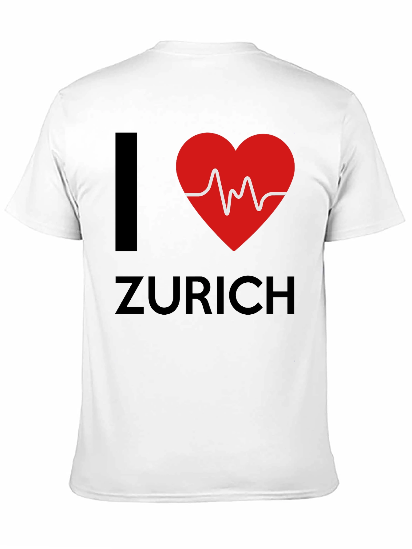 I Heart Zurich Tee - Stylish Black Cotton T-Shirt