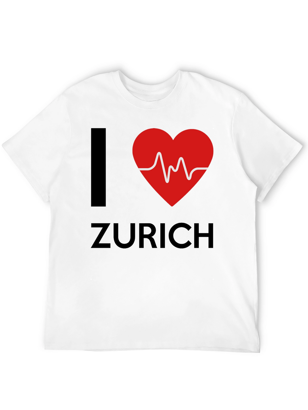 I Heart Zurich Tee - Stylish Black Cotton T-Shirt