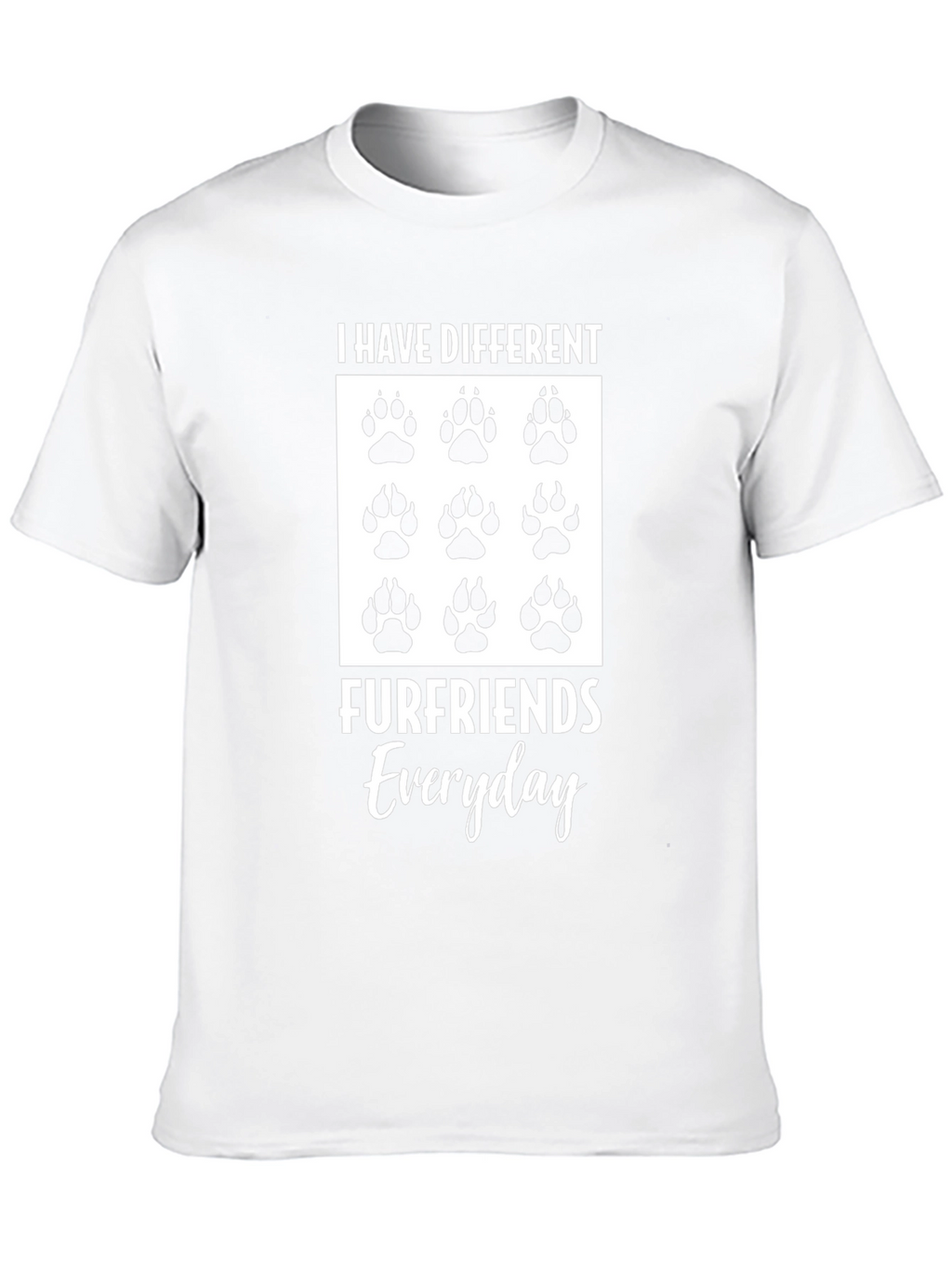 Different Furfriends Everyday Graphic T-Shirt