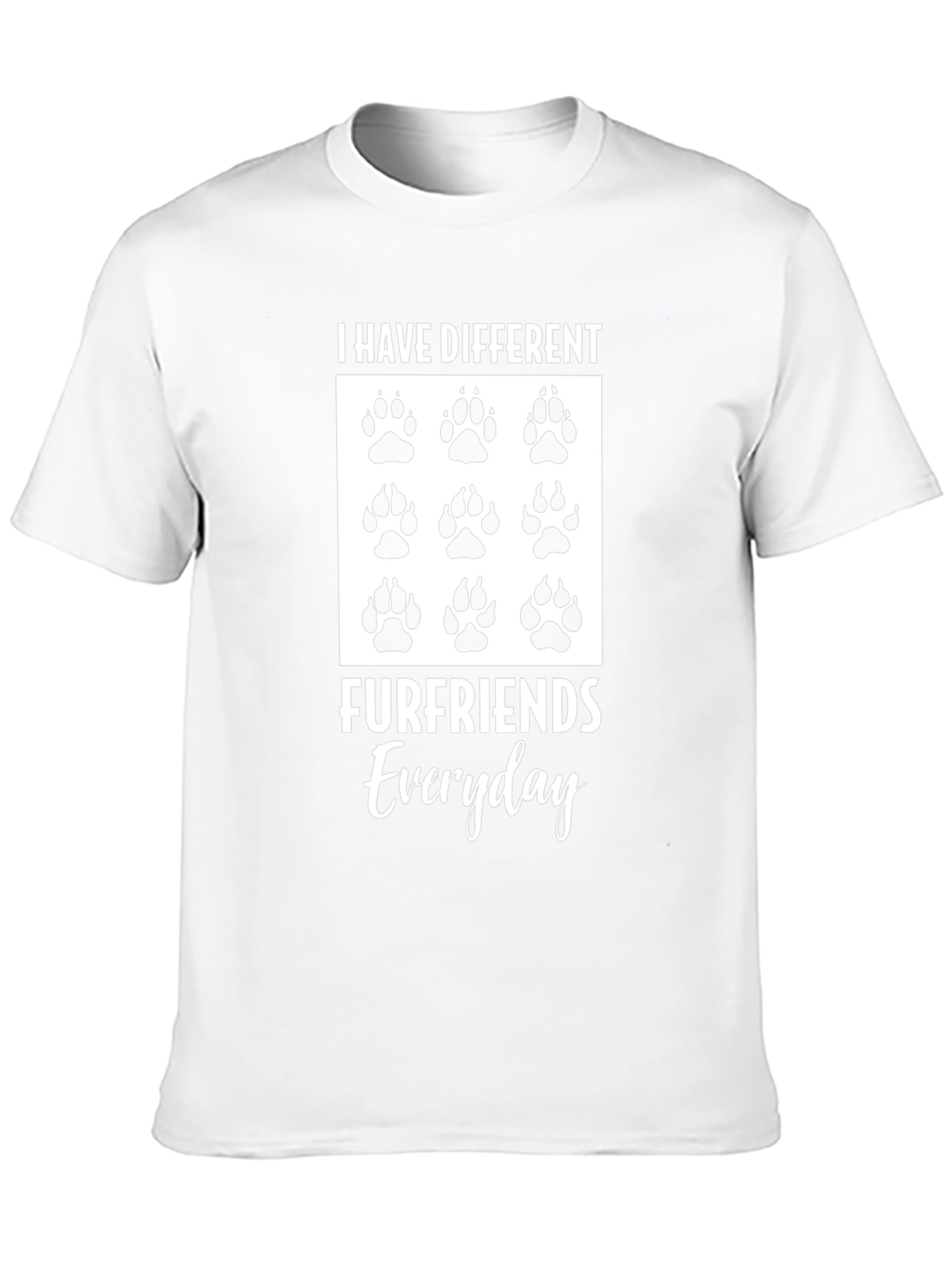 Different Furfriends Everyday Graphic T-Shirt