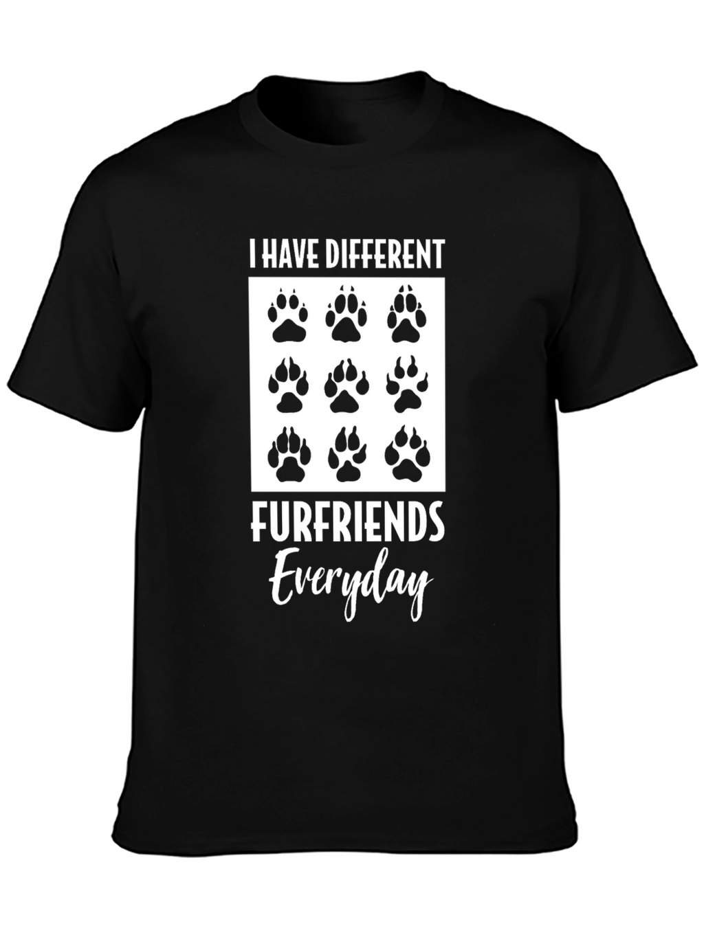 Different Furfriends Everyday Graphic T-Shirt