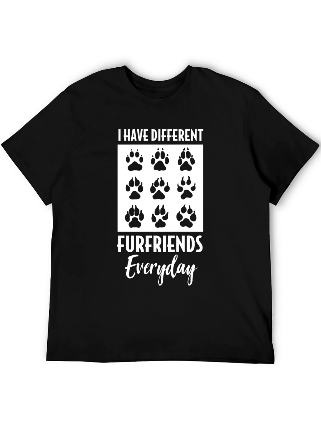 Different Furfriends Everyday Graphic T-Shirt
