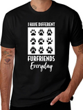 Different Furfriends Everyday Graphic T-Shirt