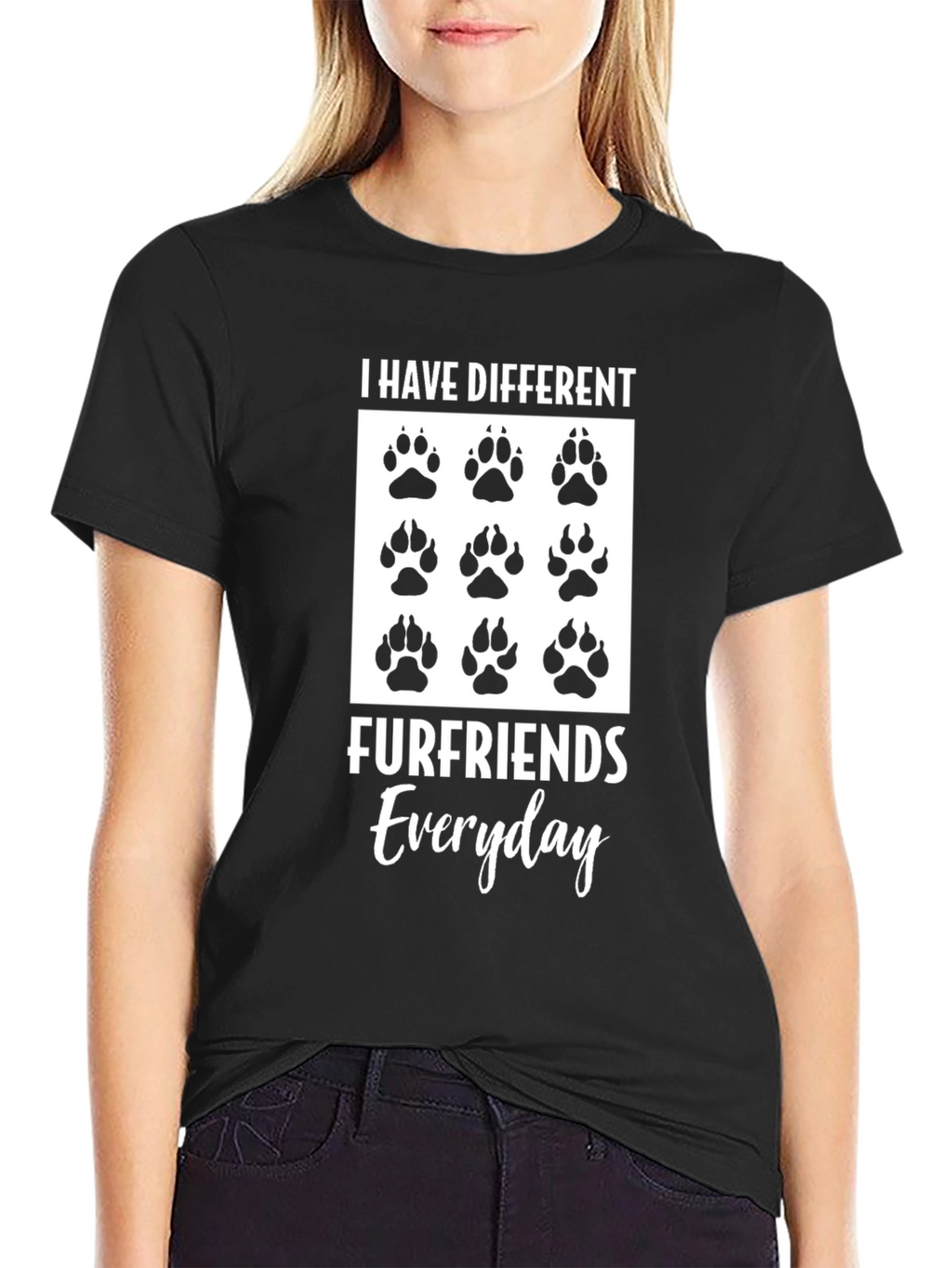 Different Furfriends Everyday Graphic T-Shirt