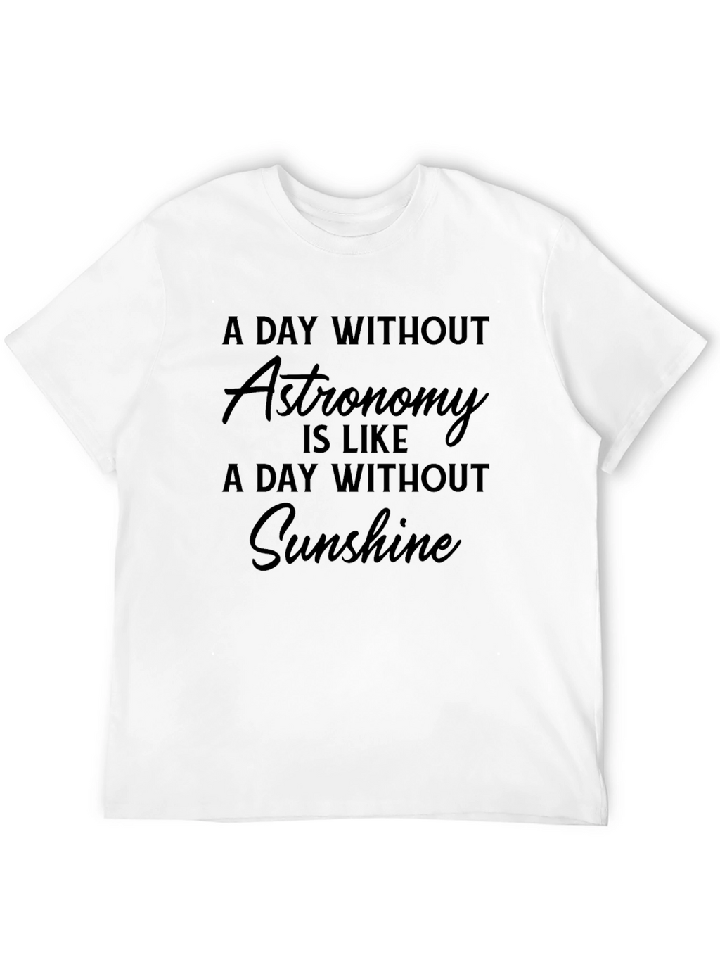 Astronomy Lover Black Graphic T-Shirt