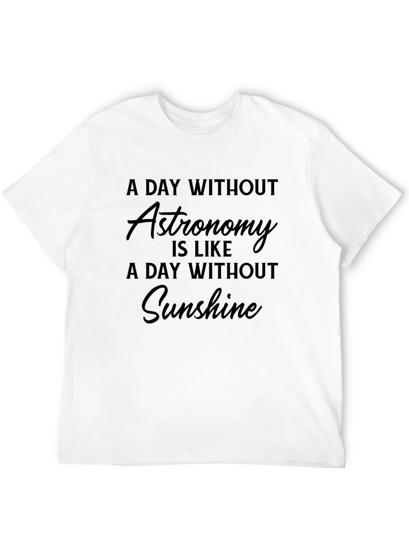 Astronomy Lover Black Graphic T-Shirt