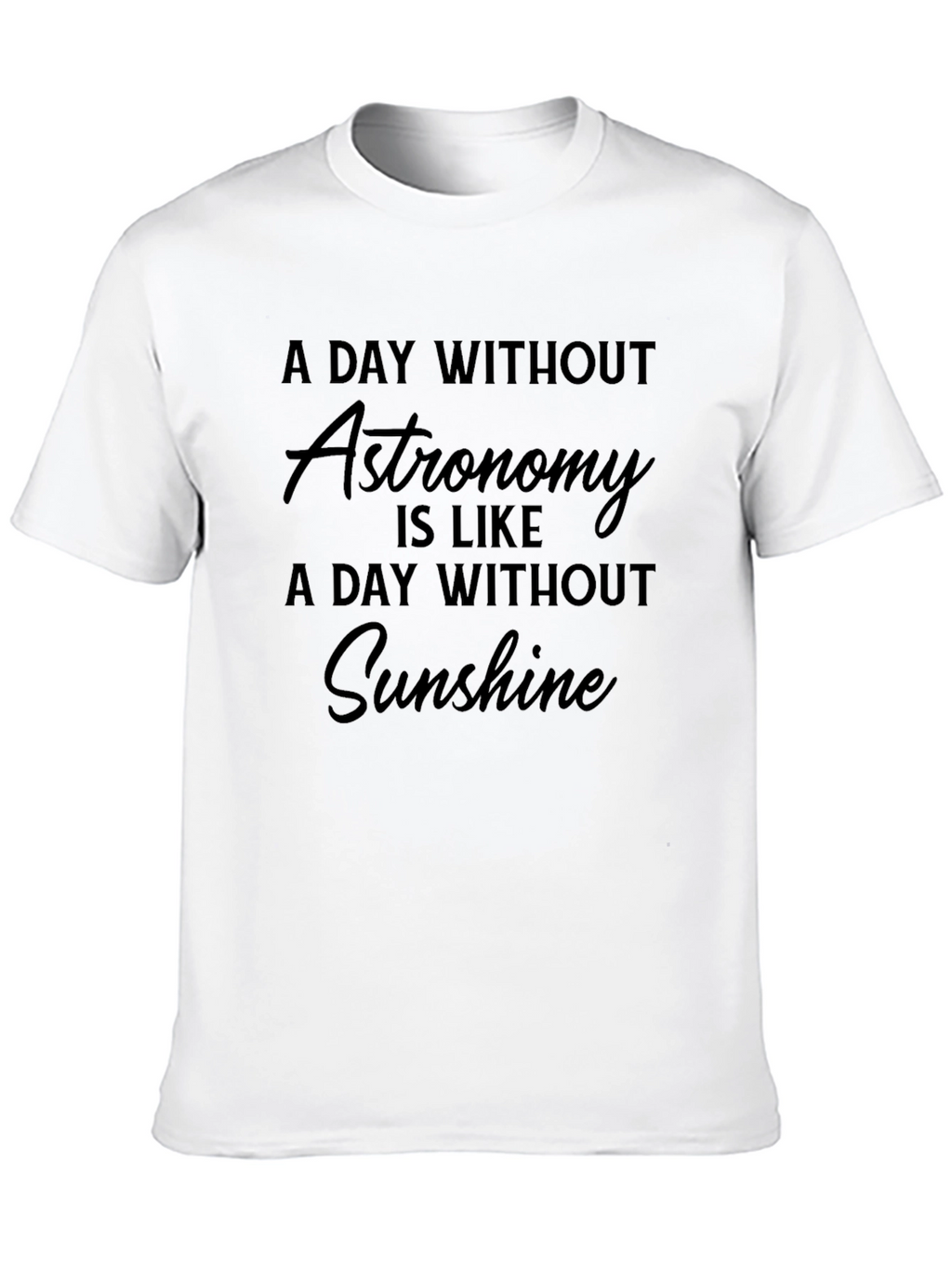 Astronomy Lover Black Graphic T-Shirt