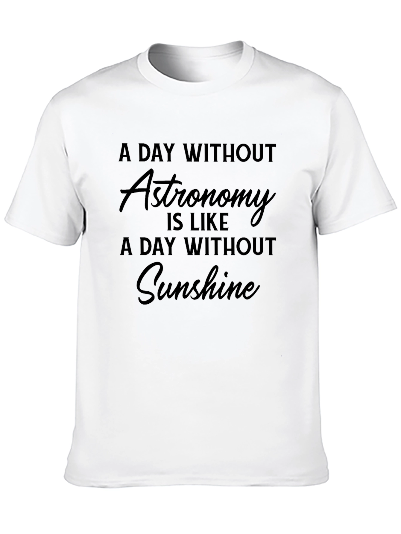 Astronomy Lover Black Graphic T-Shirt