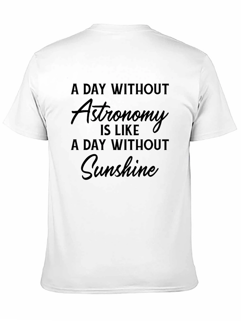 Astronomy Lover Black Graphic T-Shirt
