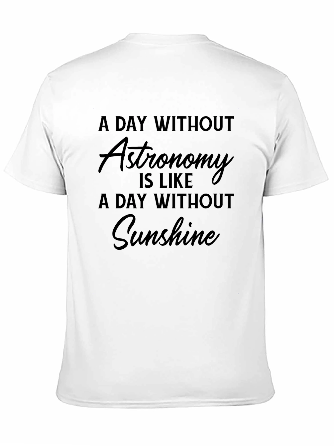 Astronomy Lover Black Graphic T-Shirt