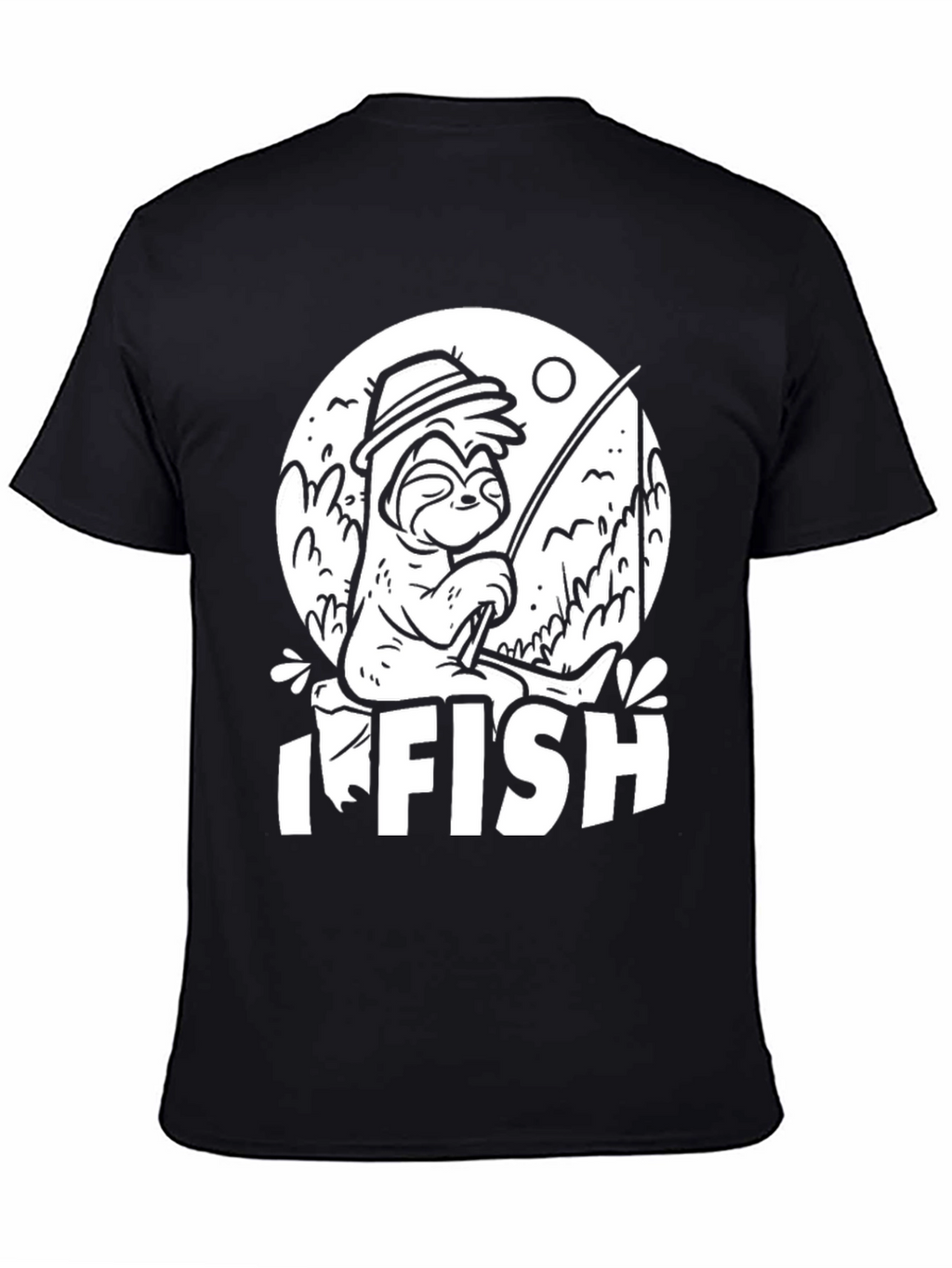 I Fish Sloth T-Shirt - Funny Angler Tee