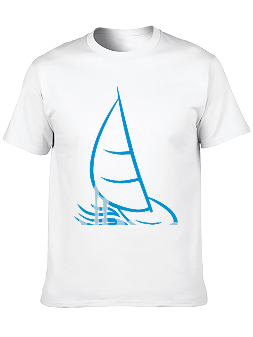 Sailing Graphic Tee - Black Cotton T-Shirt
