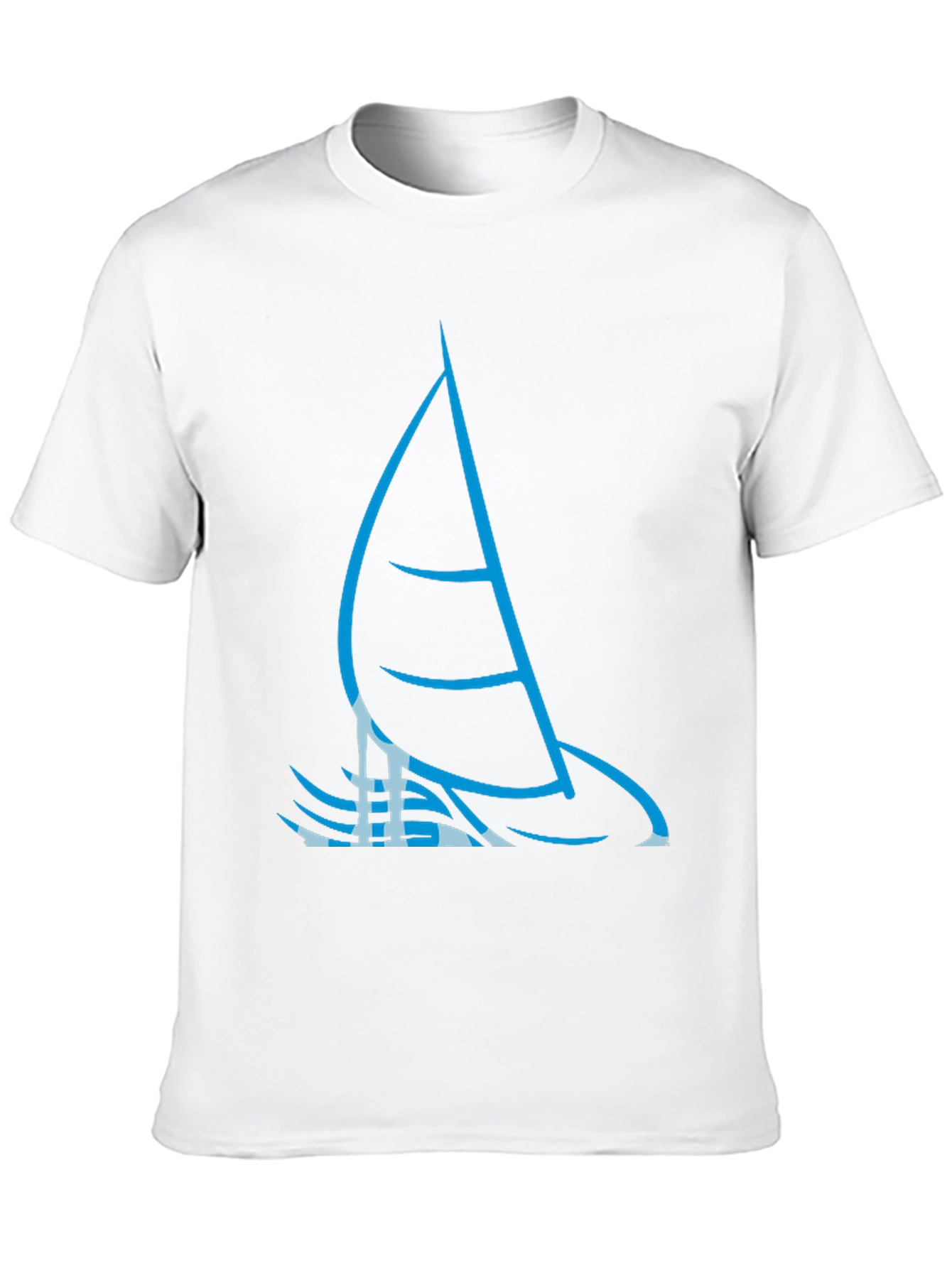 Sailing Graphic Tee - Black Cotton T-Shirt