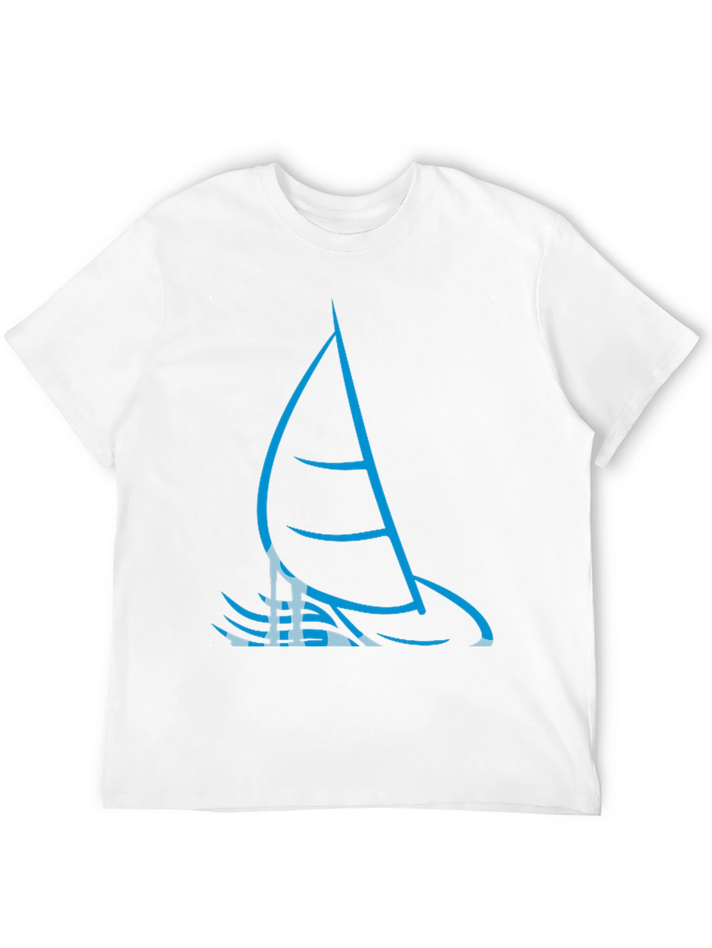 Sailing Graphic Tee - Black Cotton T-Shirt