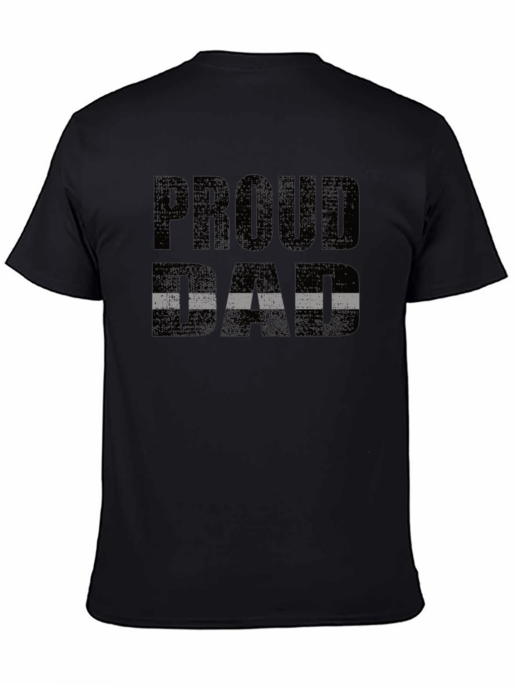 Proud Dad T-Shirt - Black Graphic Tee