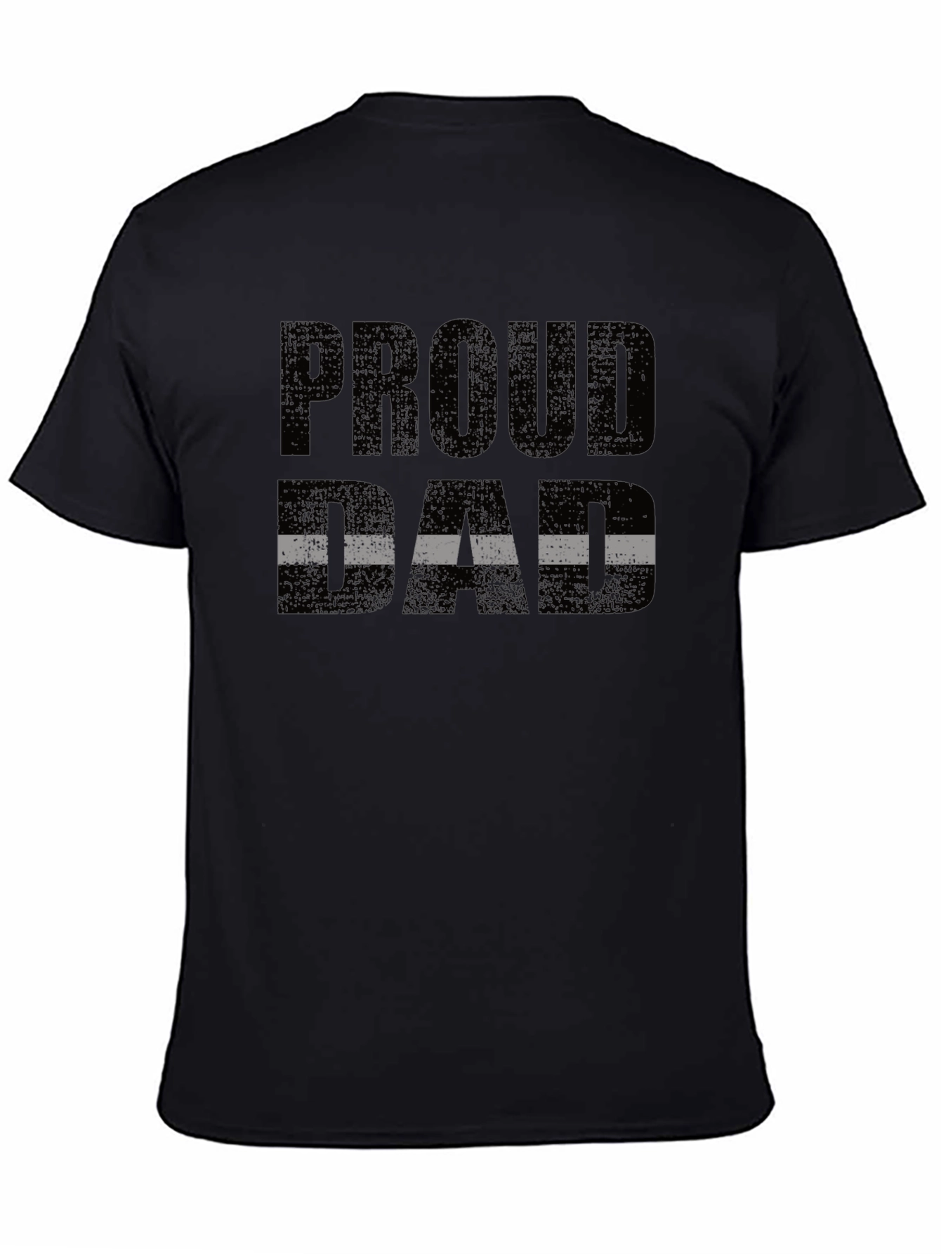 Proud Dad T-Shirt - Black Graphic Tee